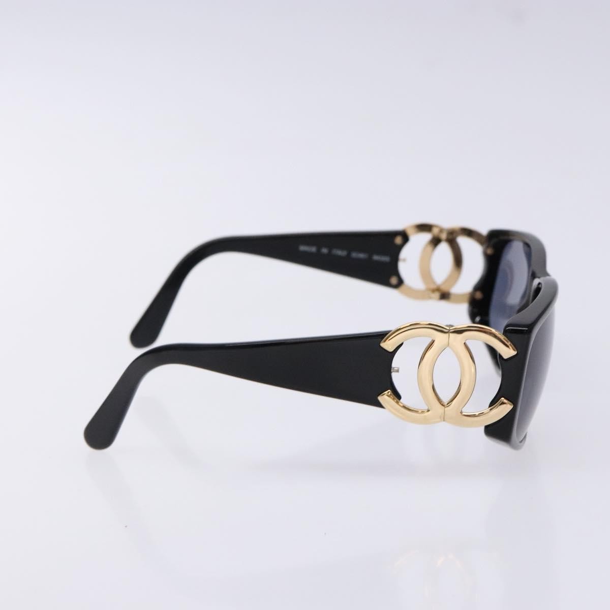 Chanel Logo Cc Sunglasses Plastic Black Plastic Sunglasse Accessory (Pre-Owned)