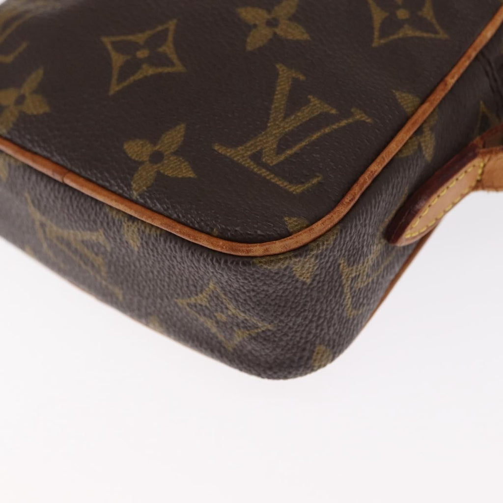 Louis Vuitton Danube Handbag Monogram Canvas Brown Canvas Shoulder Bag Bag (Pre-Owned)
