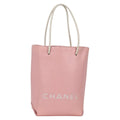 Chanel Essential Shopping Tote Leather Pink Leather Bag (Pre-Owned)