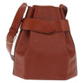 Louis Vuitton Vintage Sac D'epaule Handbag Epi Leather Brown Leather Shoulder Bag Bag (Pre-Owned)