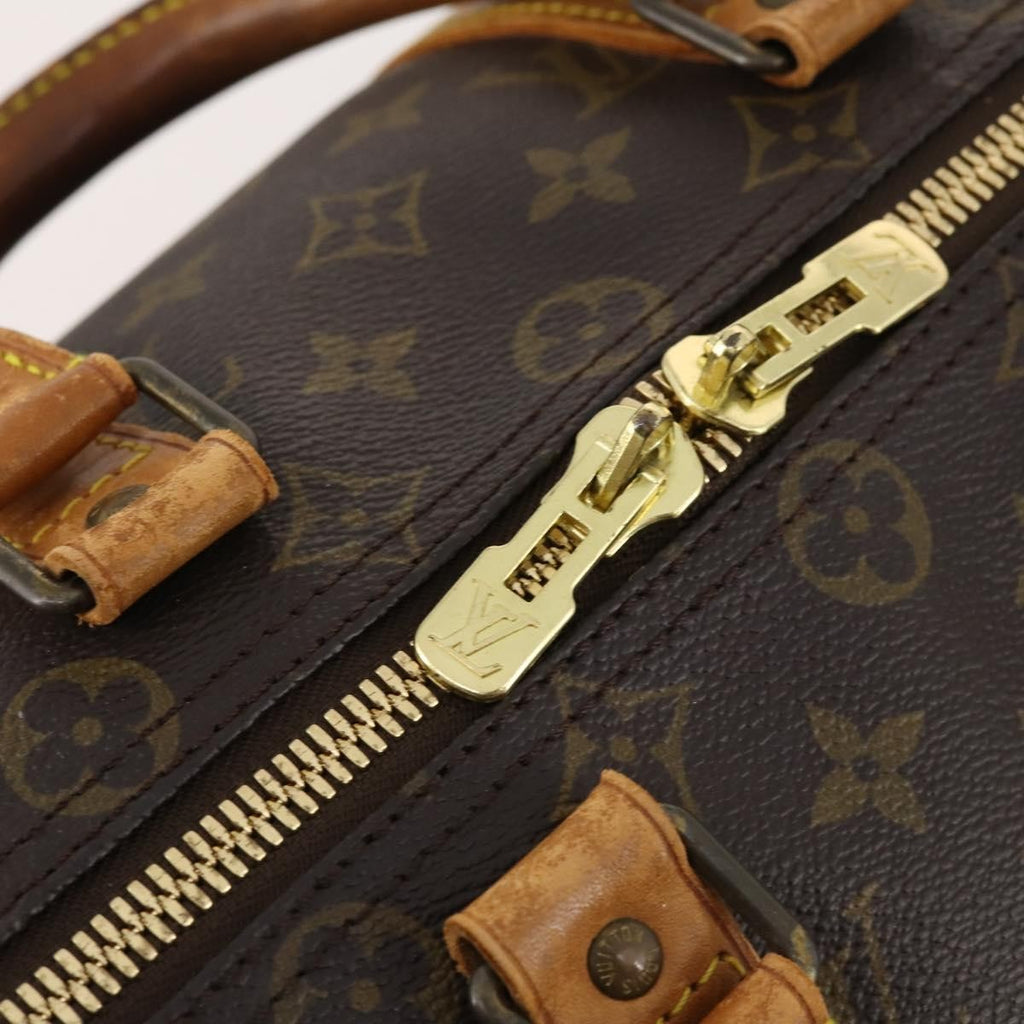 Louis Vuitton Keepall Bag Monogram Canvas Brown Canvas Travel Bag Bag (Pre-Owned)