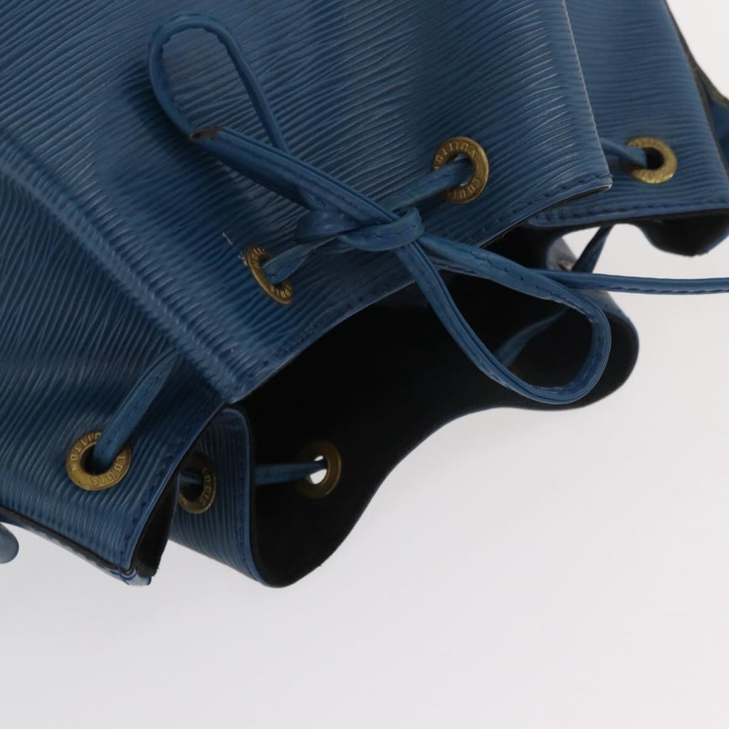 Louis Vuitton Petit Noe Handbag Epi Leather Blue Leather Shoulder Bag Bag (Pre-Owned)