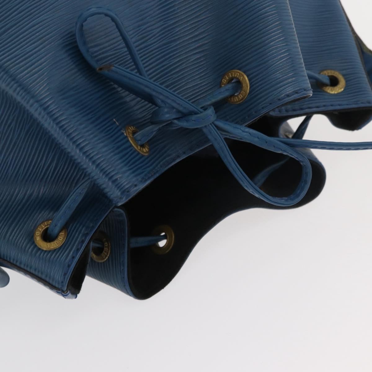 Louis Vuitton Petit Noe Handbag Epi Leather Blue Leather Shoulder Bag Bag (Pre-Owned)