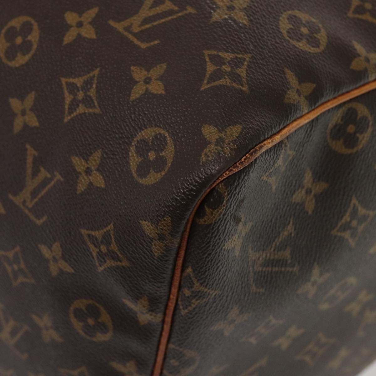 Louis Vuitton Keepall Bag Monogram Canvas Brown Canvas Travel Bag Bag (Pre-Owned)