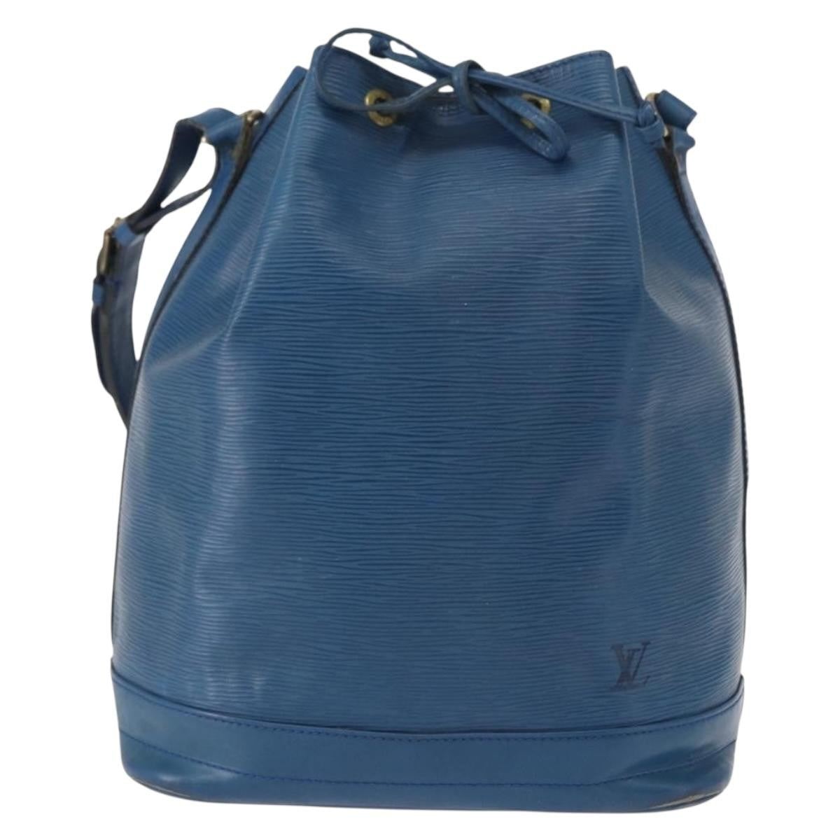 Louis Vuitton Noe Handbag Epi Leather Blue Leather Shoulder Bag Bag (Pre-Owned)