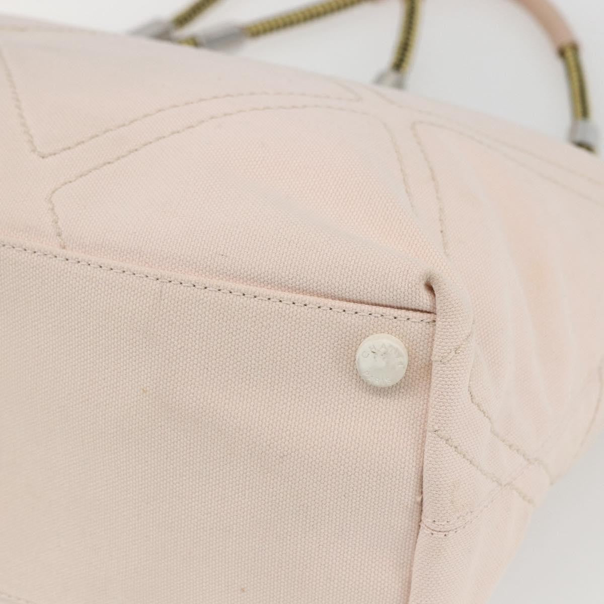 Chanel Vintage Cruise Line No.5 Tote Quilted Canvas Pink Canvas Tote Bag Bag (Pre-Owned)