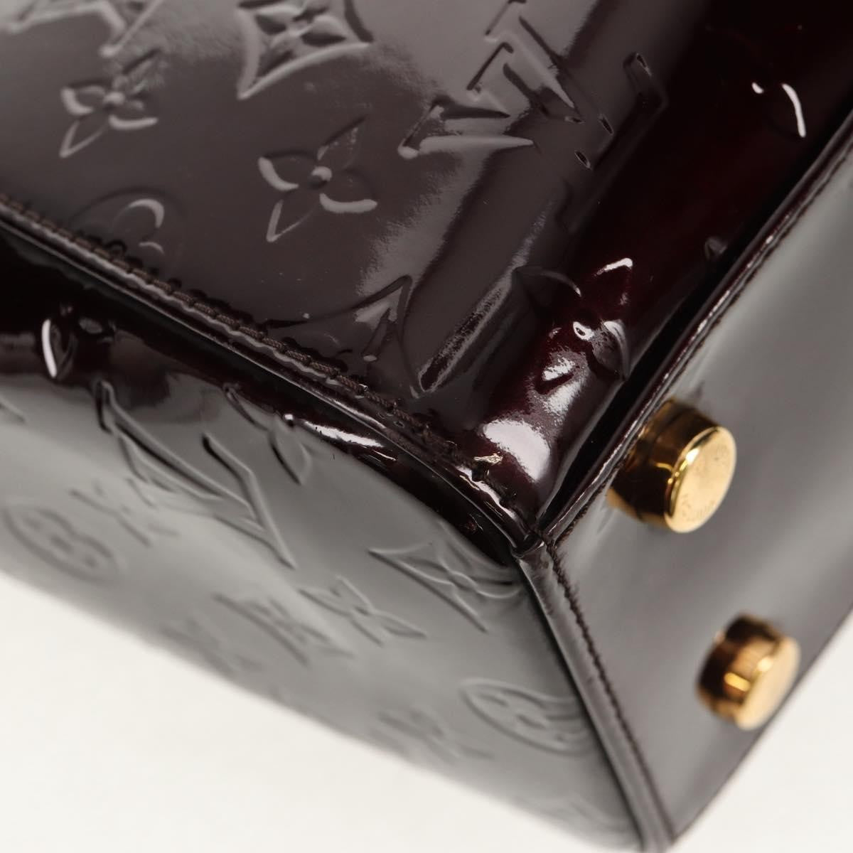 Louis Vuitton Brea Handbag Monogram Vernis Burgundy Patent_Leather Handbag (Pre-Owned)