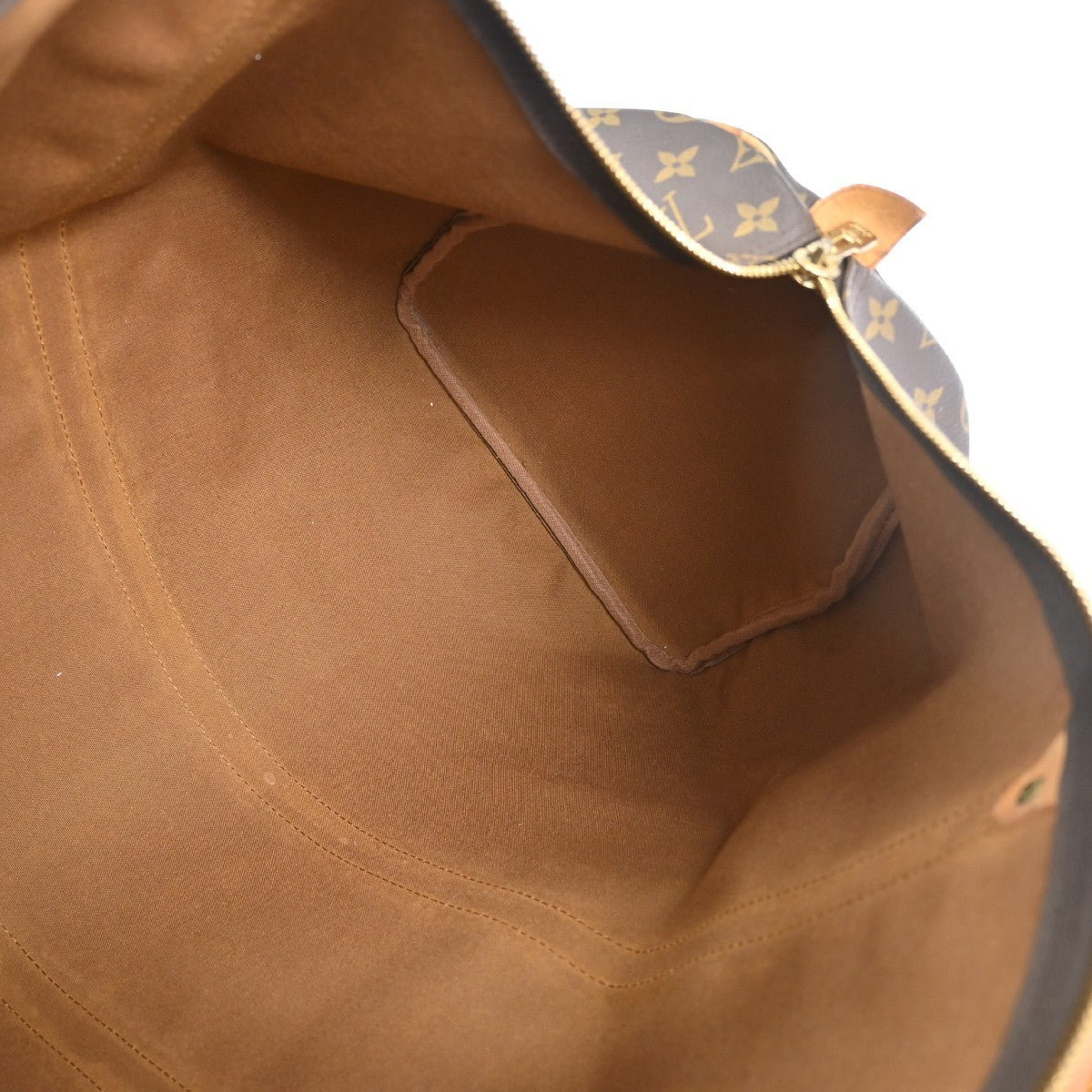 Louis Vuitton Keepall Bag Monogram Canvas Brown Canvas Travel Bag Bag (Pre-Owned)