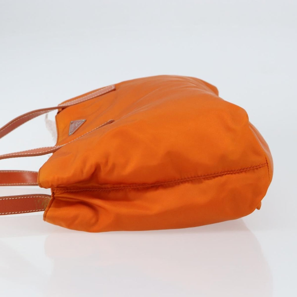 Prada Vintage Tote Tessuto Orange Nylon Tote Bag Bag (Pre-Owned)