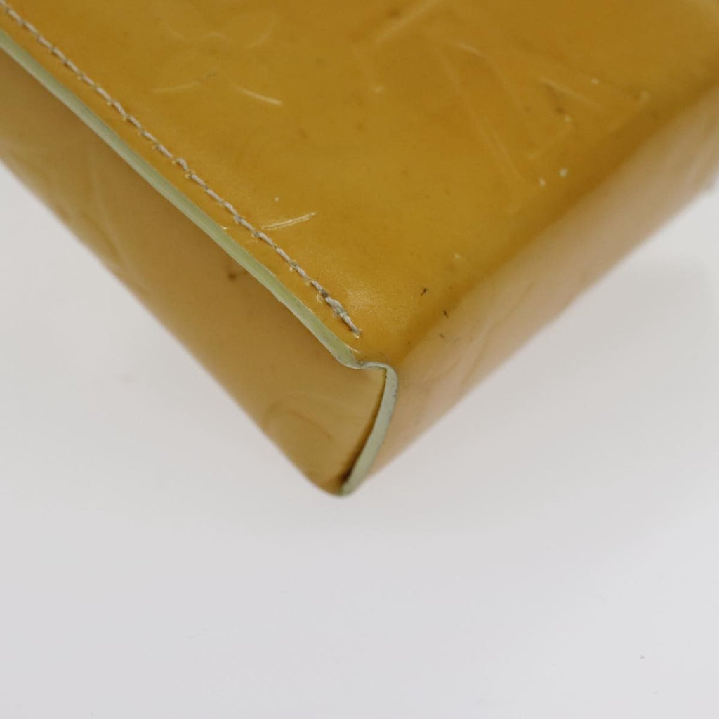 Louis Vuitton Walker Wallet Monogram Vernis Yellow Patent_Leather Clutche & Pouche Bag (Pre-Owned)