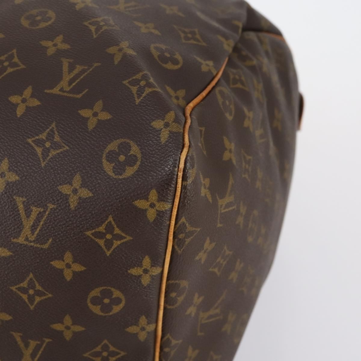 Louis Vuitton Keepall Bag Monogram Canvas Brown Canvas Travel Bag Bag (Pre-Owned)