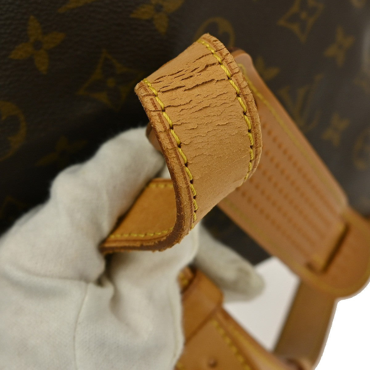 Louis Vuitton Keepall Bandouliere Bag Monogram Canvas Brown Canvas Travel Bag Bag (Pre-Owned)