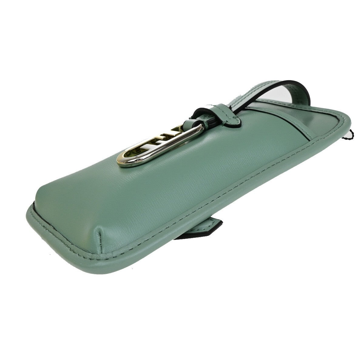 Fendi Smartphone Case Leather Green Leather Bag (Pre-Owned)