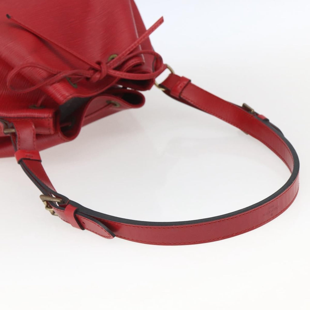 Louis Vuitton Petit Noe Handbag Epi Leather Red Leather Shoulder Bag Bag (Pre-Owned)