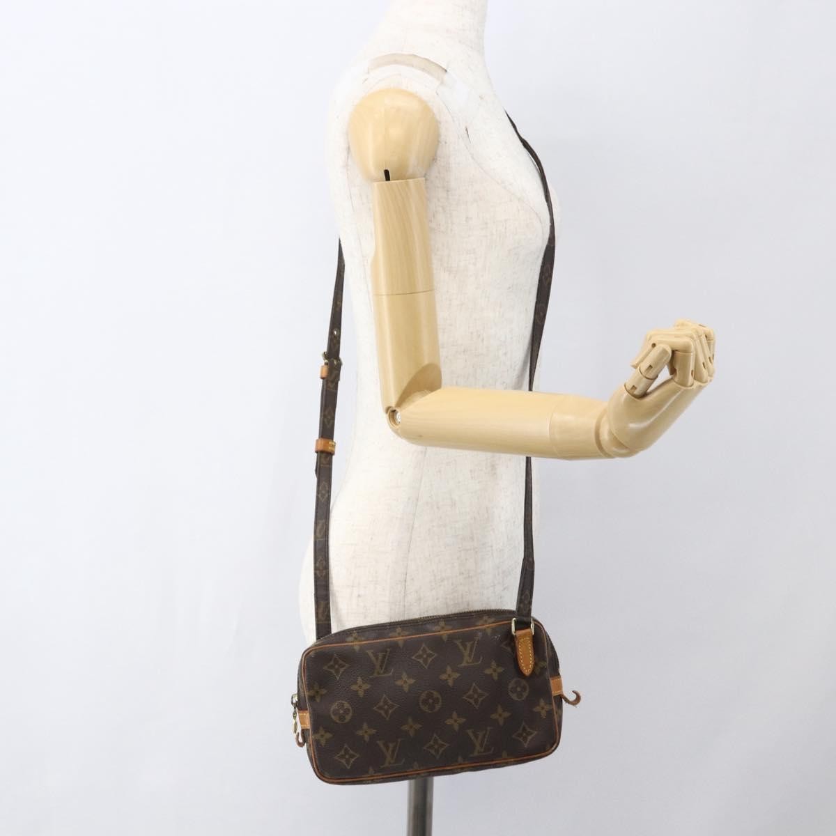 Louis Vuitton Pochette Marly Bandouliere Bag Monogram Canvas Brown Canvas Clutche & Pouche Bag (Pre-Owned)