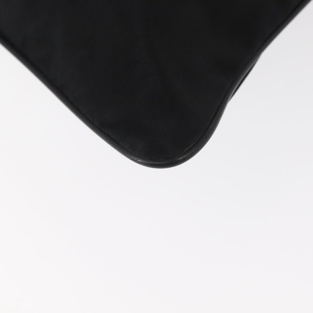 Prada Flat Messenger Bag Tessuto Black Nylon Shoulder Bag Bag (Pre-Owned)