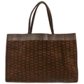 Bottega Veneta Butterfly Handle Tote Suede Brown Suede Tote Bag Bag (Pre-Owned)