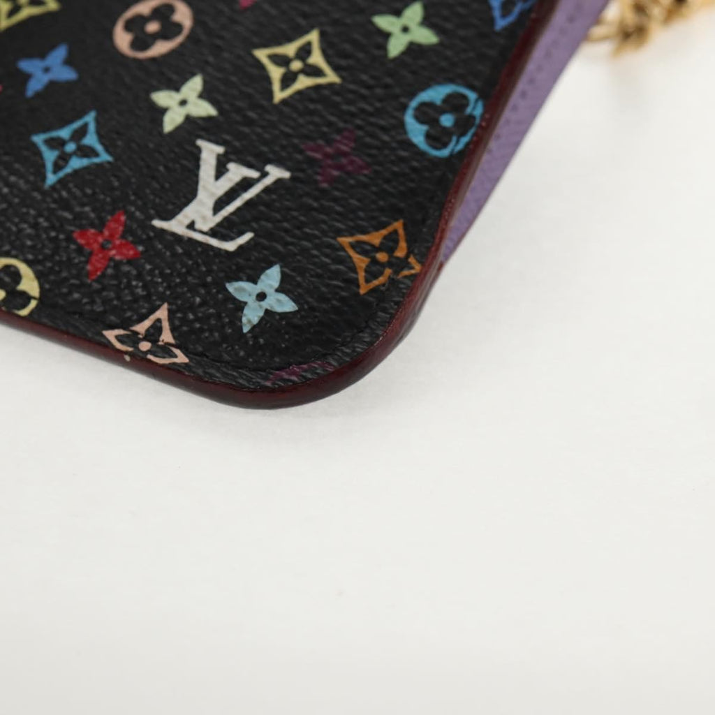 Louis Vuitton Pochette Clés Nm Monogram Multicolor Canvas Black Canvas Wallets Accessory (Pre-Owned)
