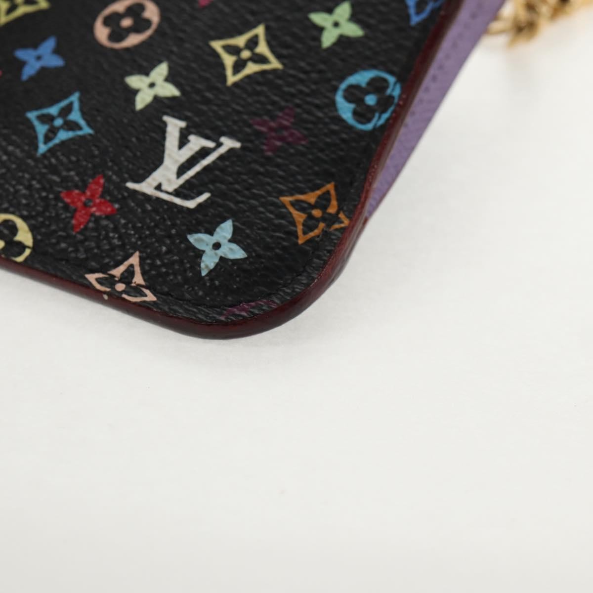 Louis Vuitton Pochette Clés Nm Monogram Multicolor Canvas Black Canvas Wallets Accessory (Pre-Owned)