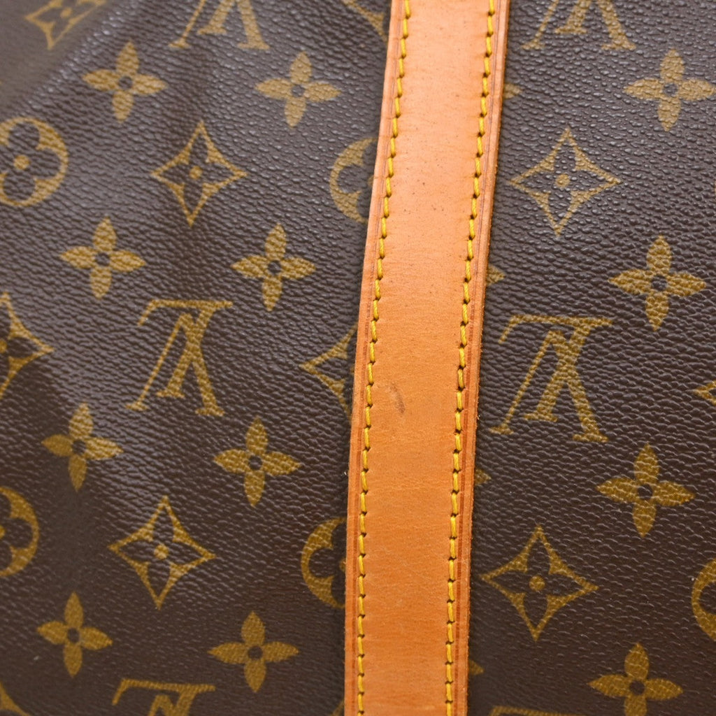Louis Vuitton Keepall Bag Monogram Canvas Brown Canvas Travel Bag Bag (Pre-Owned)