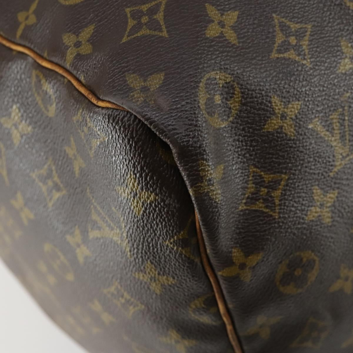 Louis Vuitton Keepall Bag Monogram Canvas Brown Canvas Travel Bag Bag (Pre-Owned)