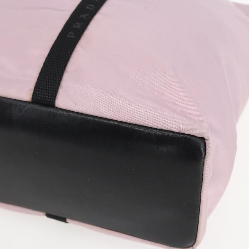 Prada Vintage Tote Tessuto Pink Nylon Tote Bag Bag (Pre-Owned)