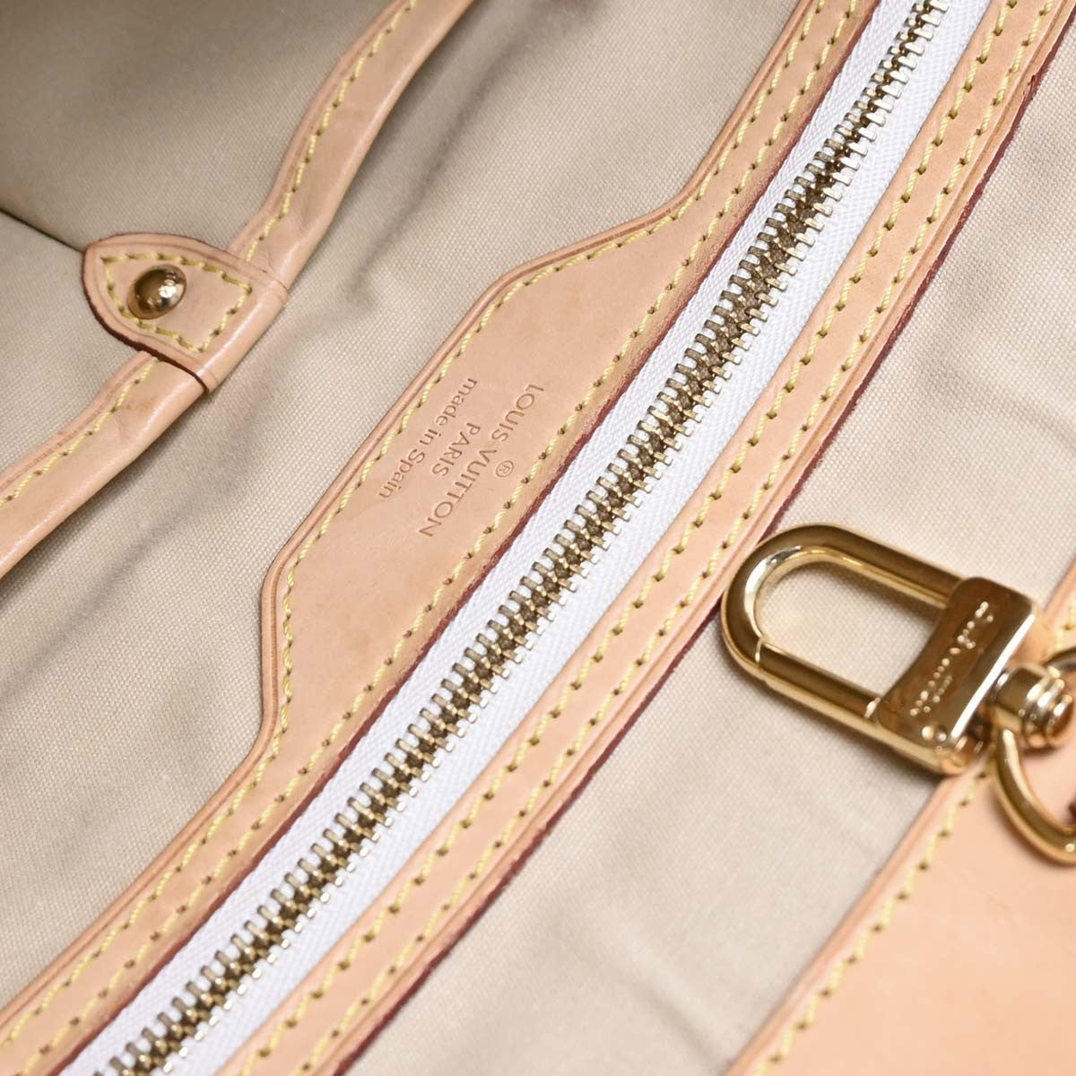 Louis Vuitton Pampelonne Handbag Damier White Canvas Tote Bag Bag (Pre-Owned)