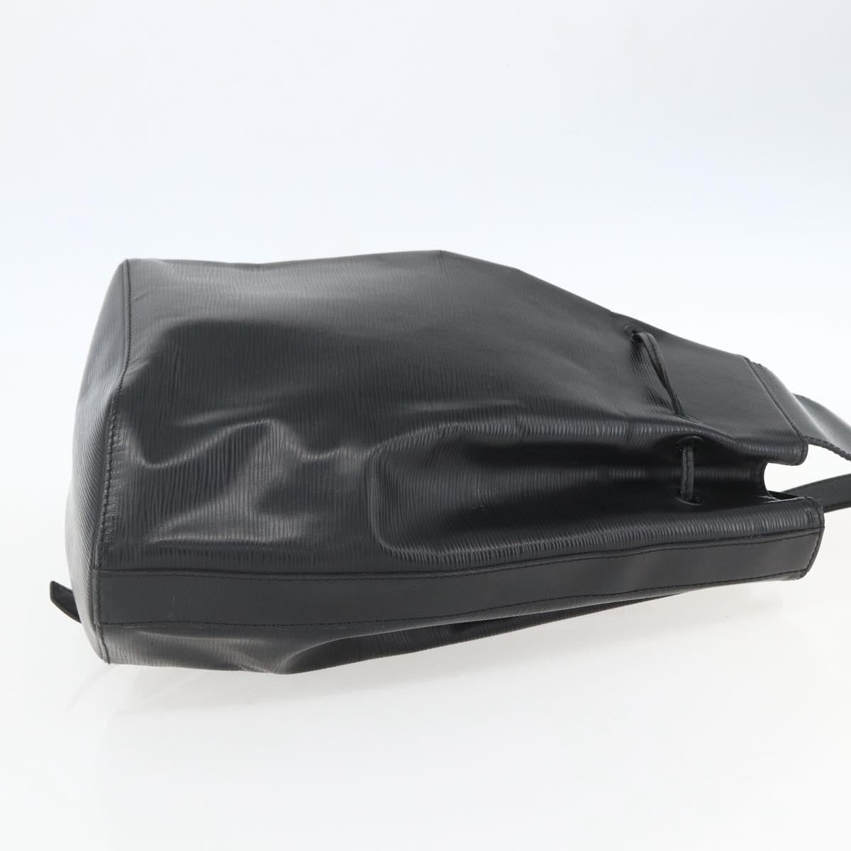 Louis Vuitton Sac A Dos Drawstring Backpack Epi Leather Black Leather Backpack Bag (Pre-Owned)
