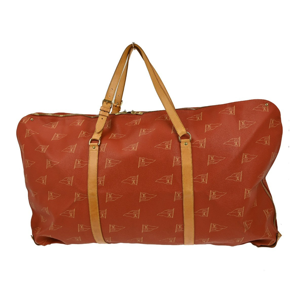 Louis Vuitton Cup Garment Cover Coated Canvas Red Canvas Travel Bag Bag (Pre-Owned)