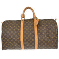 Louis Vuitton Keepall Bag Monogram Canvas Brown Canvas Travel Bag Bag (Pre-Owned)