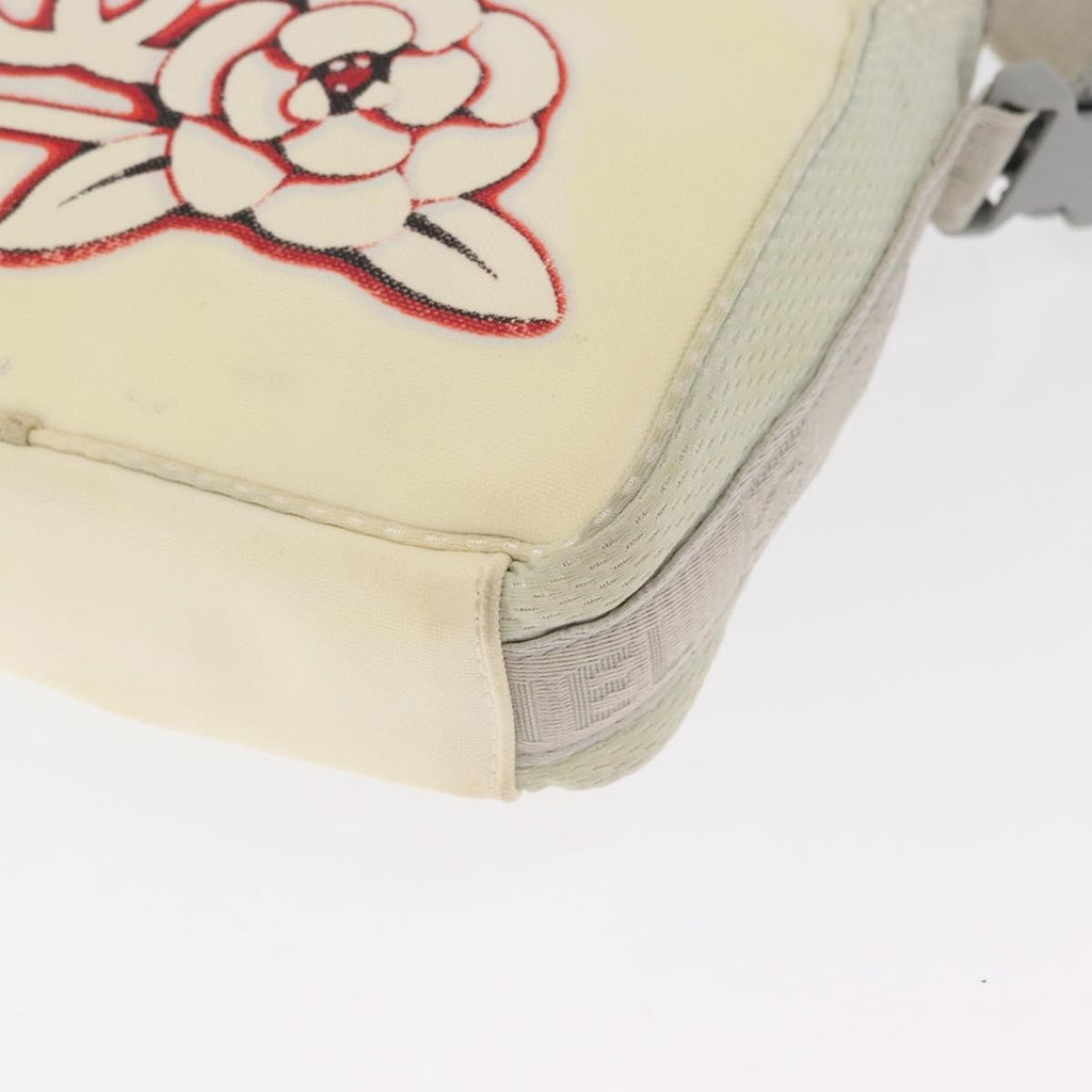 Chanel Sport Line Camera Crossbody Bag Nylon White Nylon Shoulder Bag Bag (Pre-Owned)