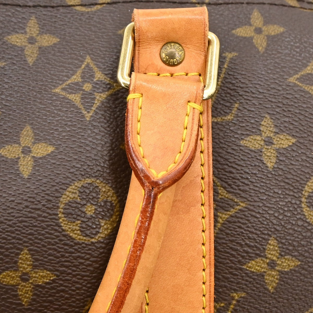 Louis Vuitton Keepall Bandouliere Bag Monogram Canvas Brown Canvas Travel Bag Bag (Pre-Owned)