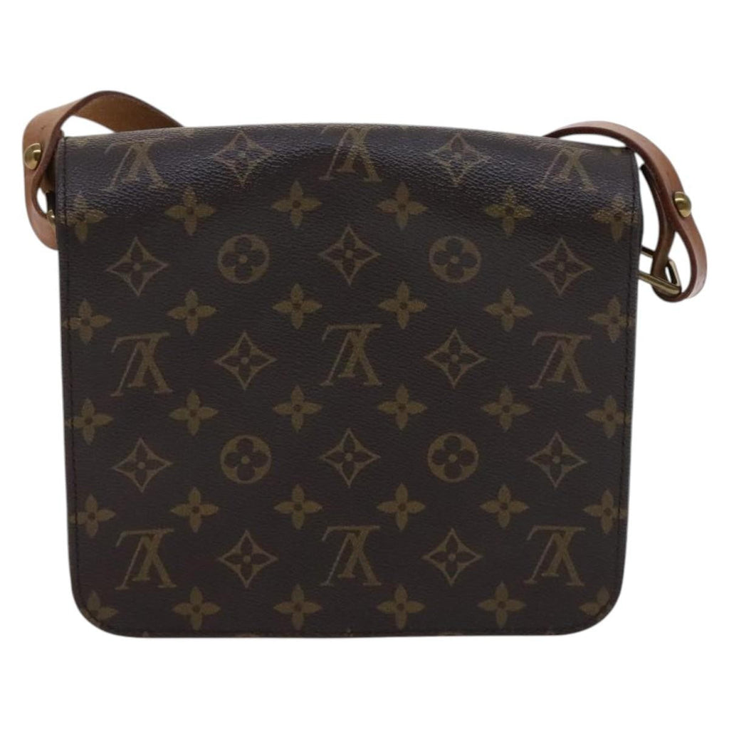 Louis Vuitton Cartouchiere Handbag Monogram Canvas Brown Canvas Shoulder Bag Bag (Pre-Owned)