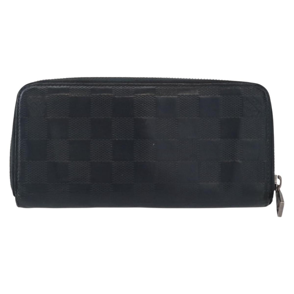 Louis Vuitton Zippy Wallet Vertical Damier Infini Leather Navy Leather Wallets Accessory (Pre-Owned)