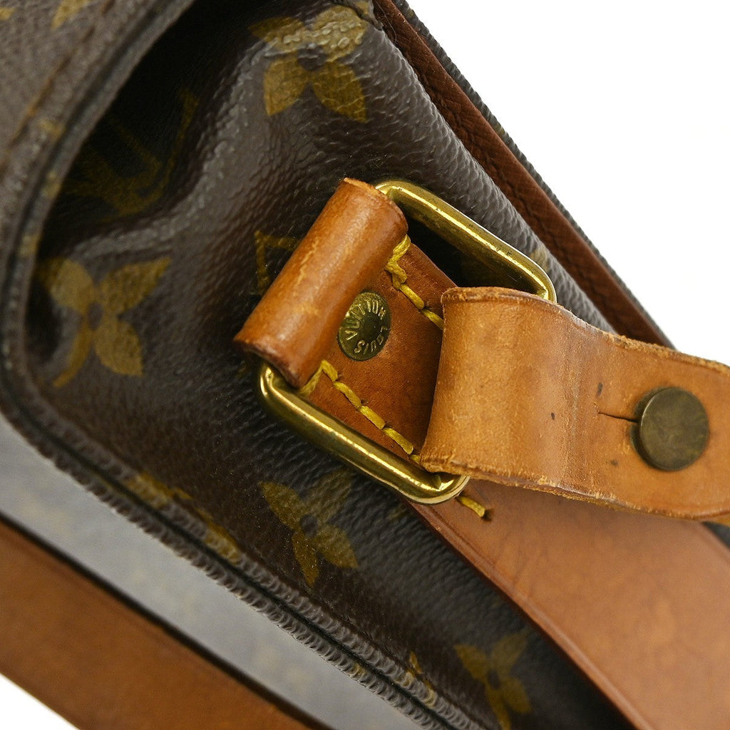 Louis Vuitton Cartouchiere Handbag Monogram Canvas Brown Canvas Shoulder Bag Bag (Pre-Owned)