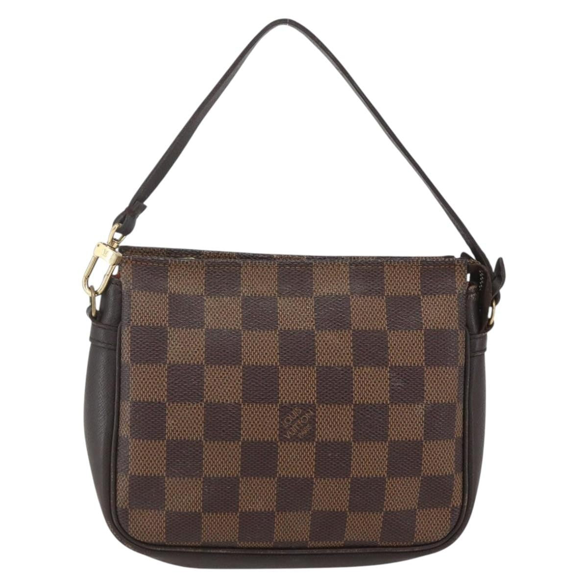 Louis Vuitton Trousse Make Up Bag Damier Canvas Brown Canvas Clutche & Pouche Bag (Pre-Owned)