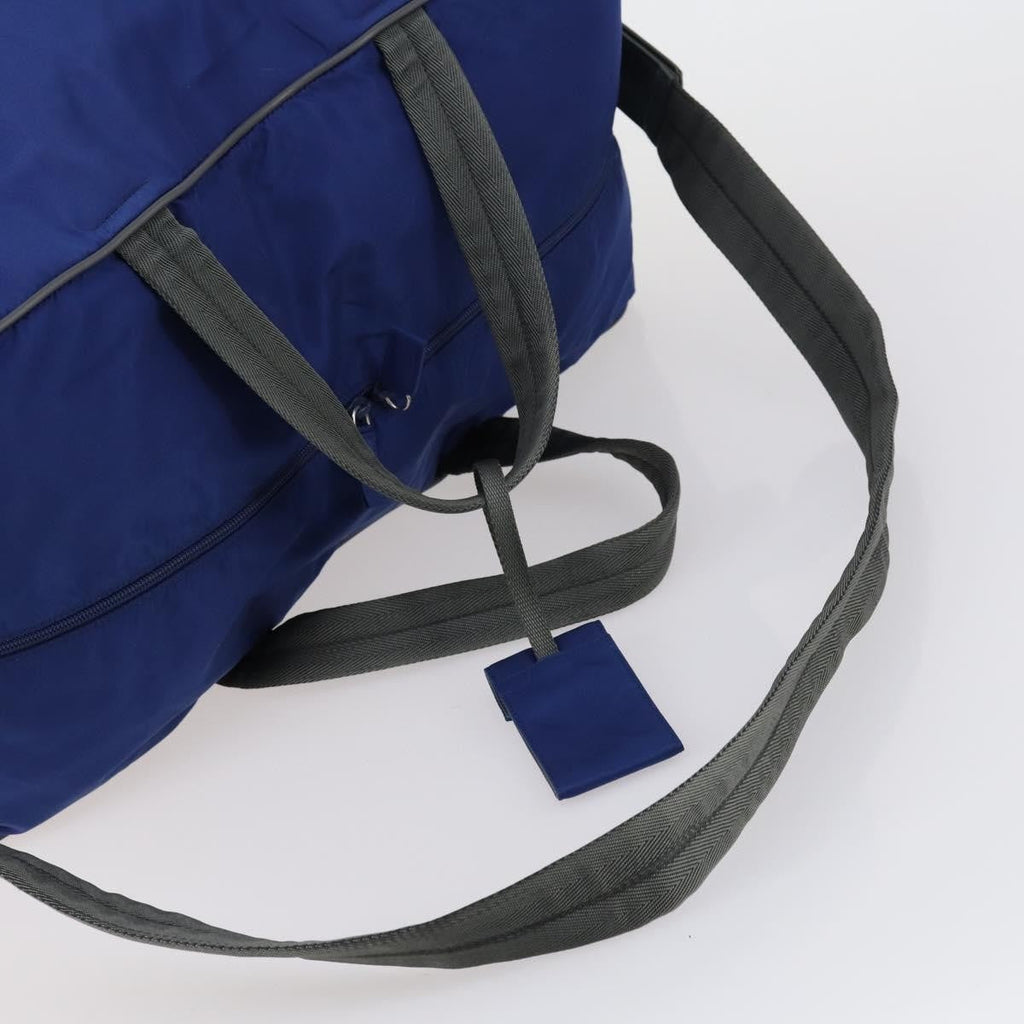 Prada Convertible Weekender Bag Tessuto Blue Nylon Travel Bag Bag (Pre-Owned)