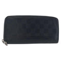 Louis Vuitton Zippy Wallet Vertical Damier Infini Leather Navy Leather Wallets Accessory (Pre-Owned)