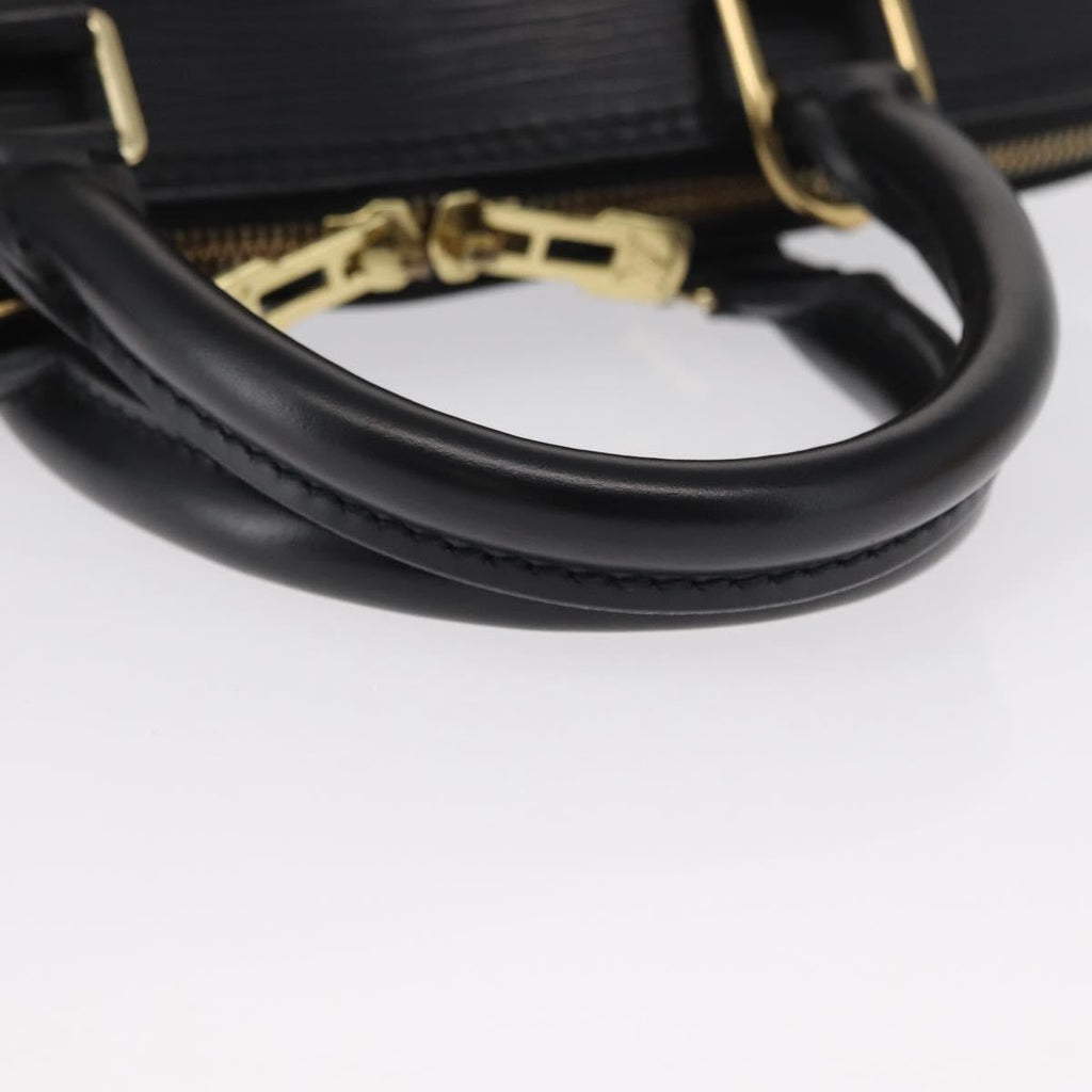 Louis Vuitton Alma Handbag Epi Leather Black Leather Handbag (Pre-Owned)