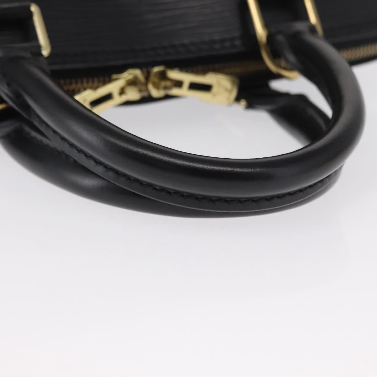 Louis Vuitton Alma Handbag Epi Leather Black Leather Handbag (Pre-Owned)