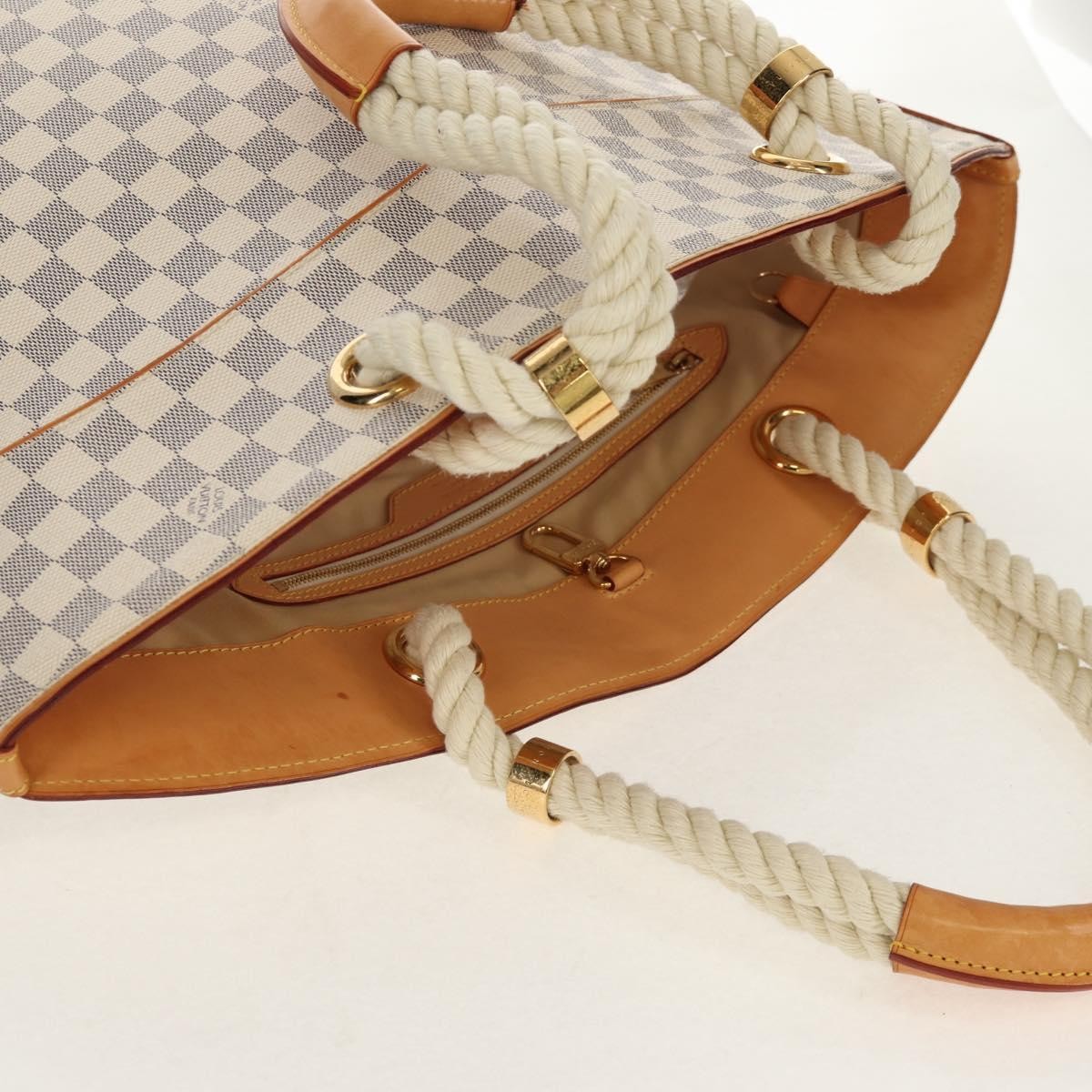 Louis Vuitton Pampelonne Handbag Damier White Canvas Tote Bag Bag (Pre-Owned)