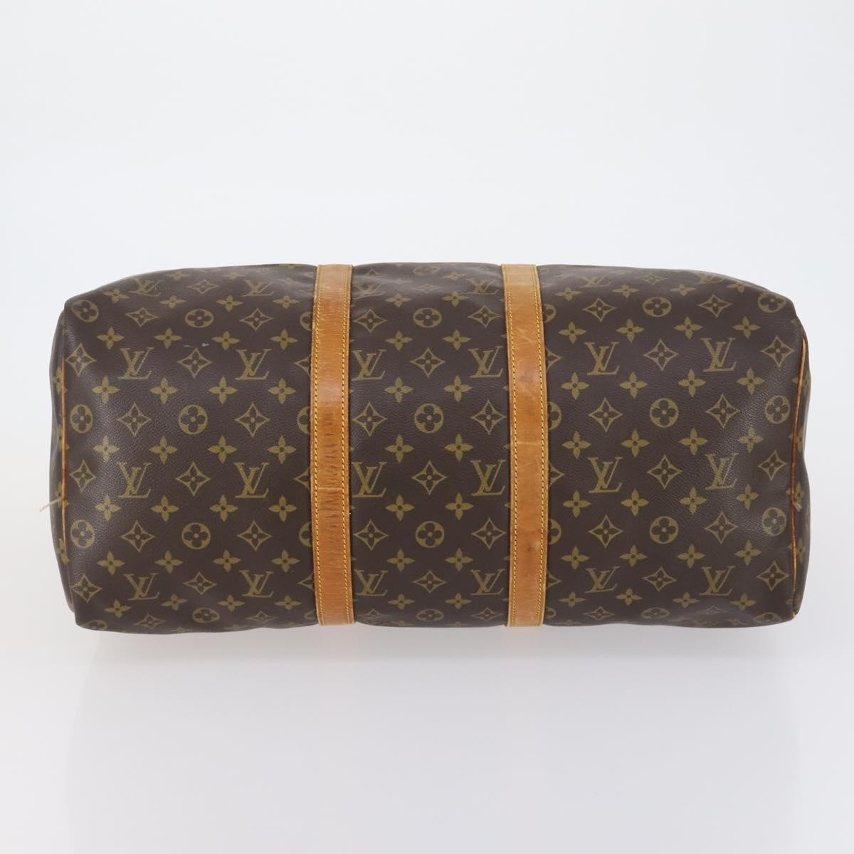 Louis Vuitton Keepall Bag Monogram Canvas Brown Canvas Travel Bag Bag (Pre-Owned)