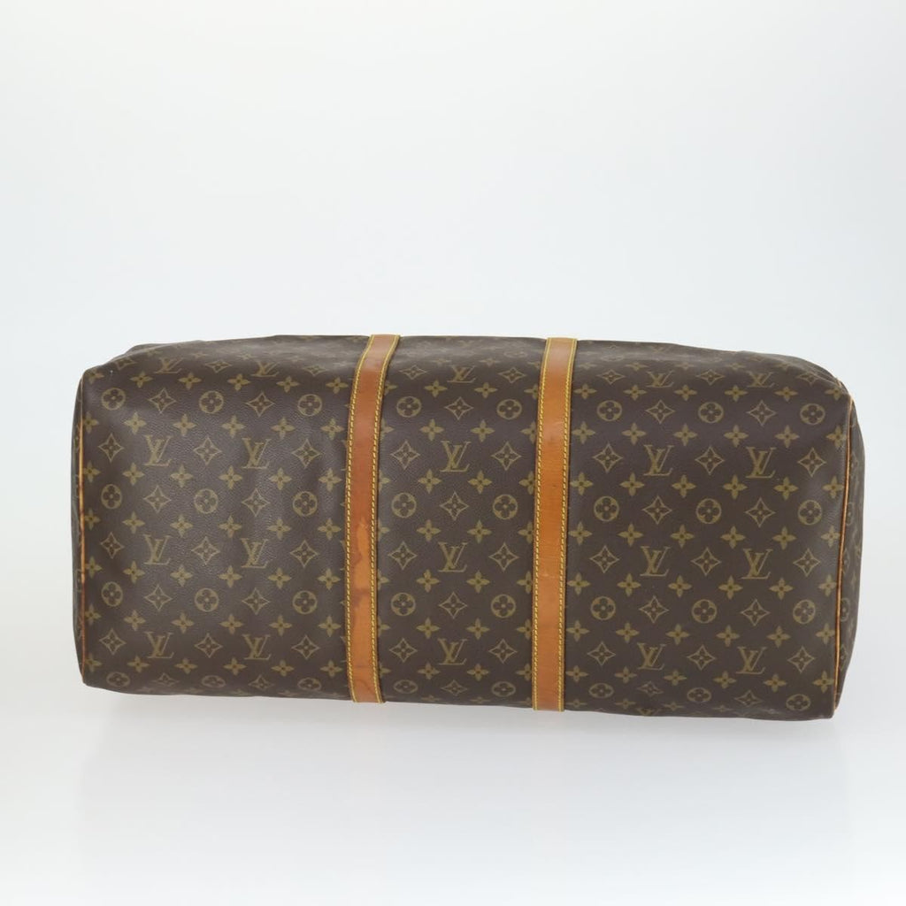 Louis Vuitton Keepall Bag Monogram Canvas Brown Canvas Travel Bag Bag (Pre-Owned)