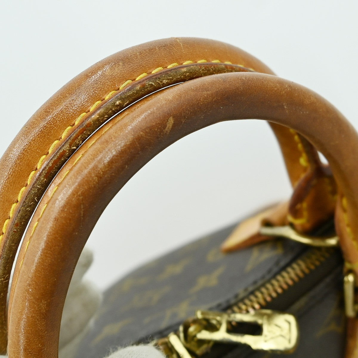 Louis Vuitton Alma Handbag Monogram Canvas Brown Canvas Handbag (Pre-Owned)