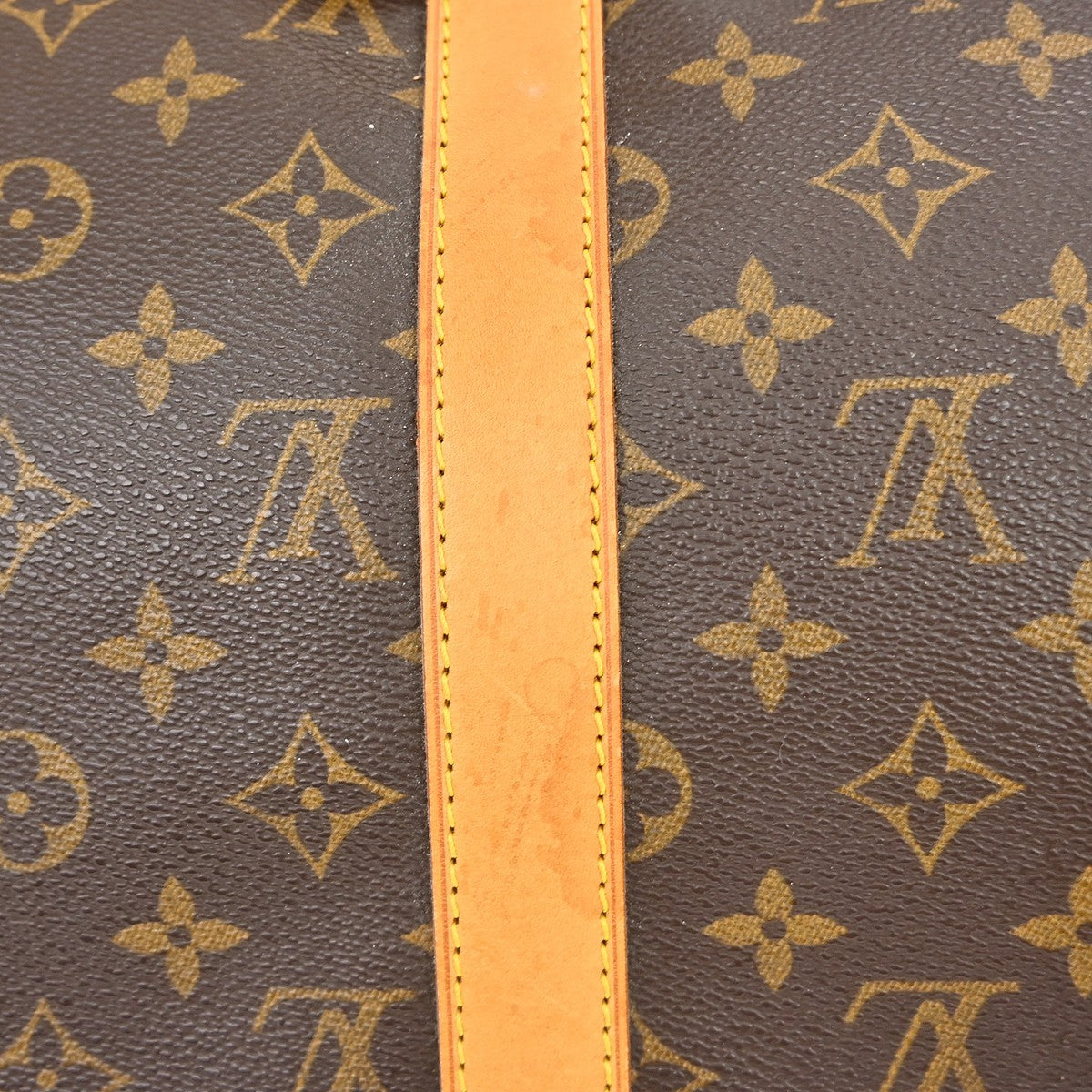 Louis Vuitton Keepall Bag Monogram Canvas Brown Canvas Travel Bag Bag (Pre-Owned)