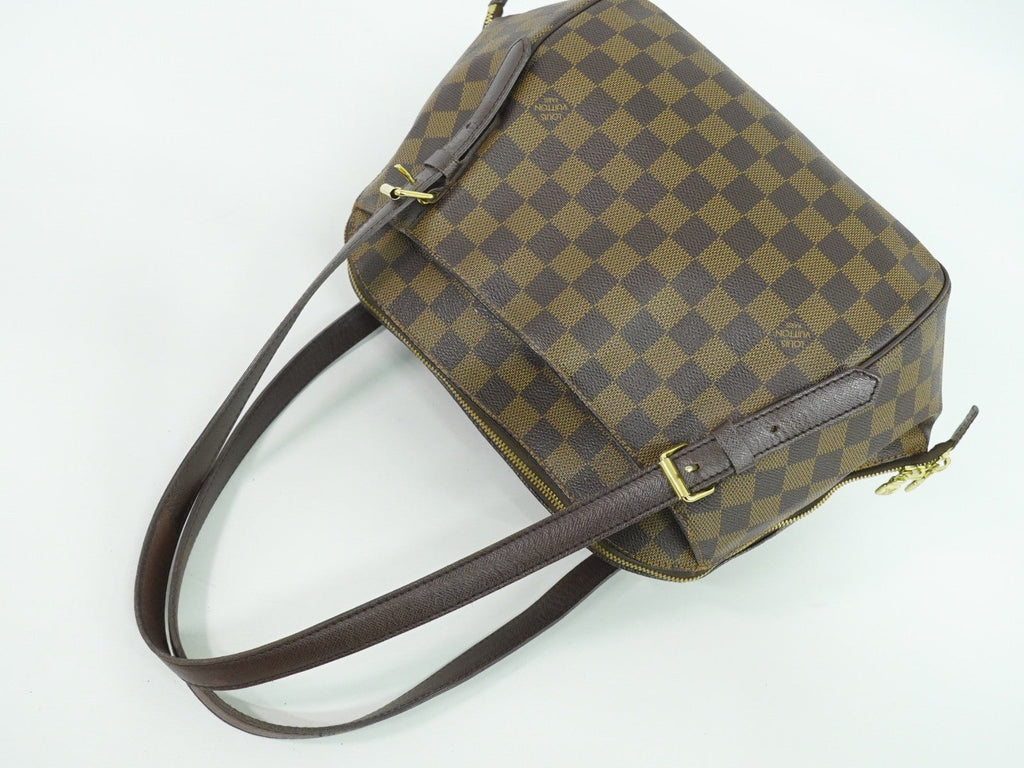 Louis Vuitton Belem Handbag Damier Brown Canvas Shoulder Bag Bag (Pre-Owned)