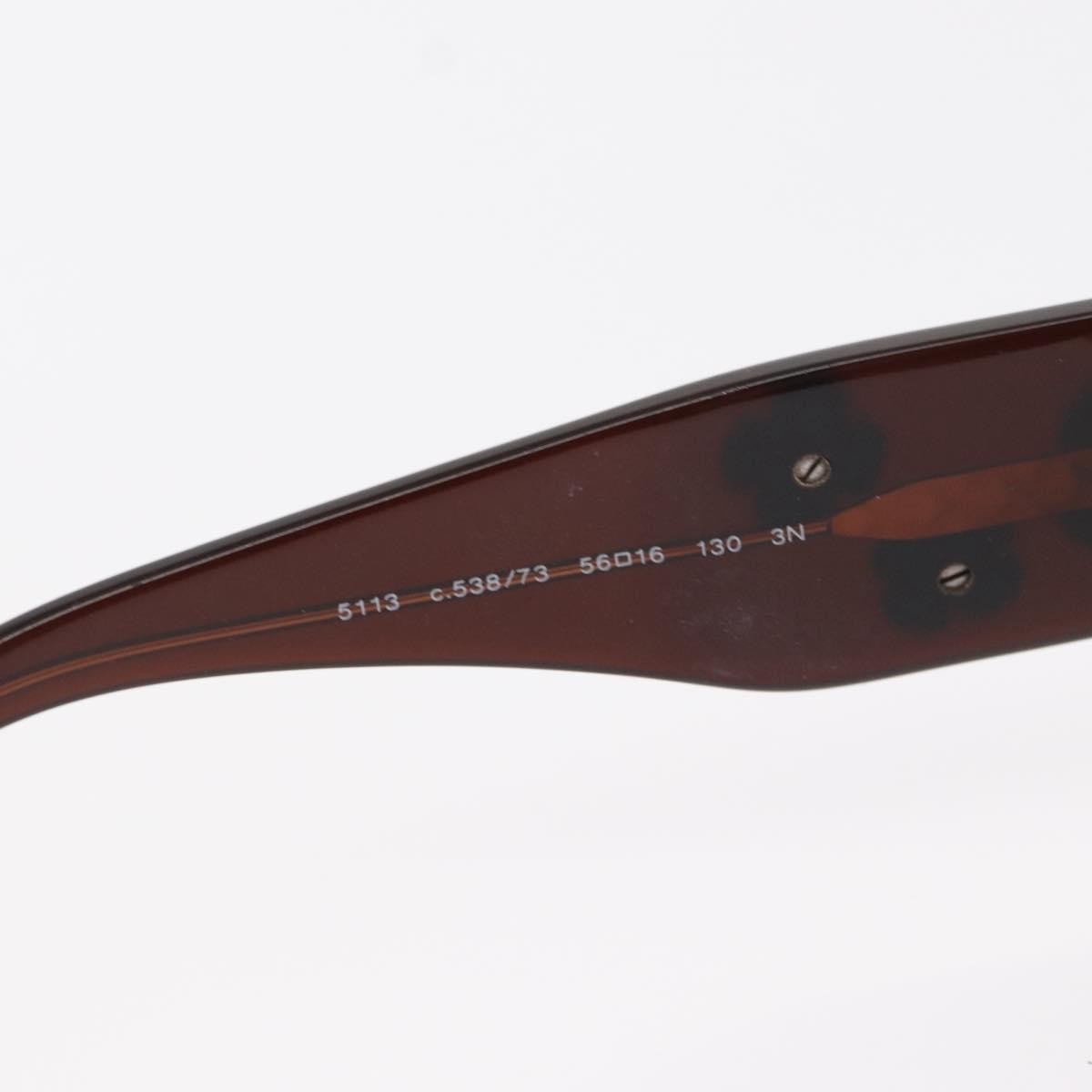 Chanel Camélia Sunglasses Plastic Brown Plastic Sunglasse Accessory (Pre-Owned)