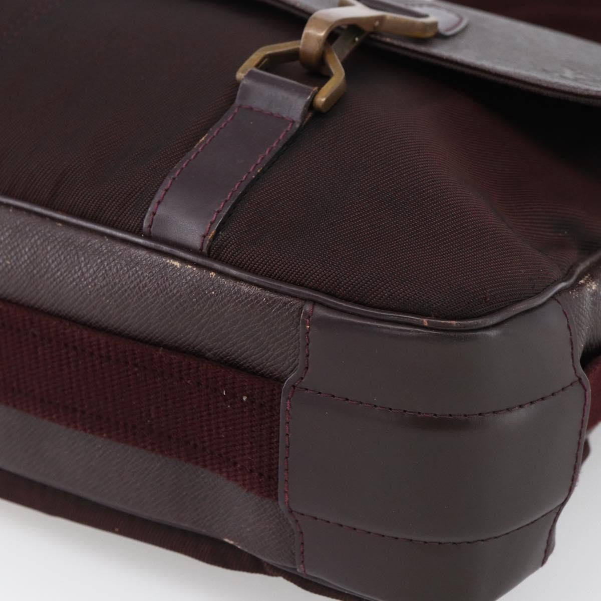 Louis Vuitton Dersou Bag Taiga Leather And Canvas Brown Leather Shoulder Bag Bag (Pre-Owned)