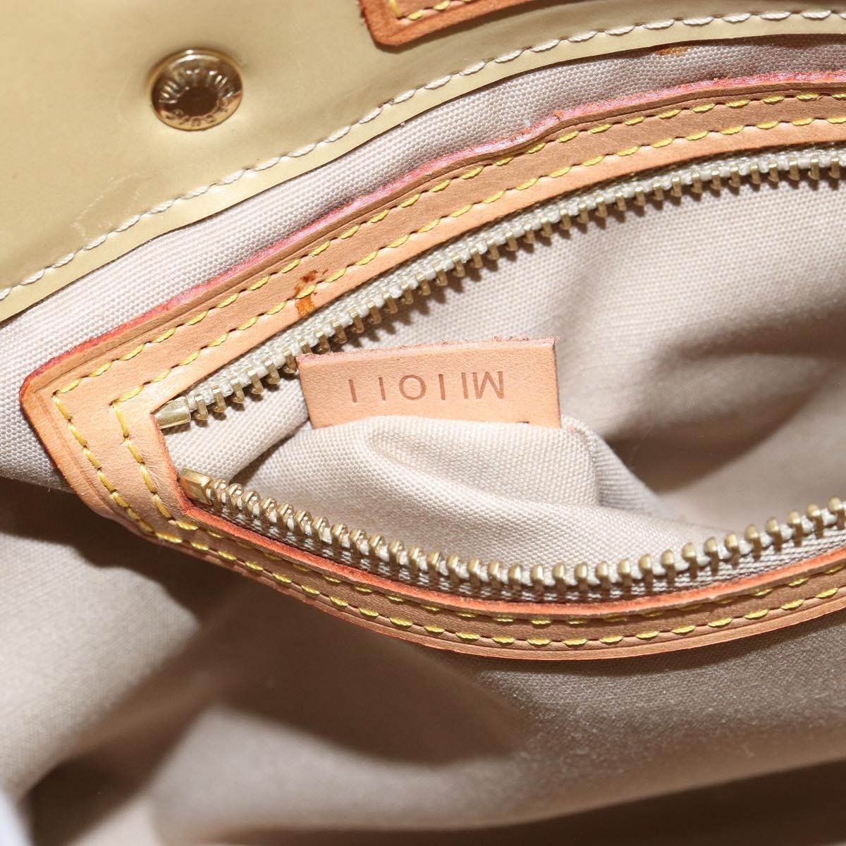 Louis Vuitton Reade Handbag Monogram Vernis Beige Patent_Leather Handbag (Pre-Owned)