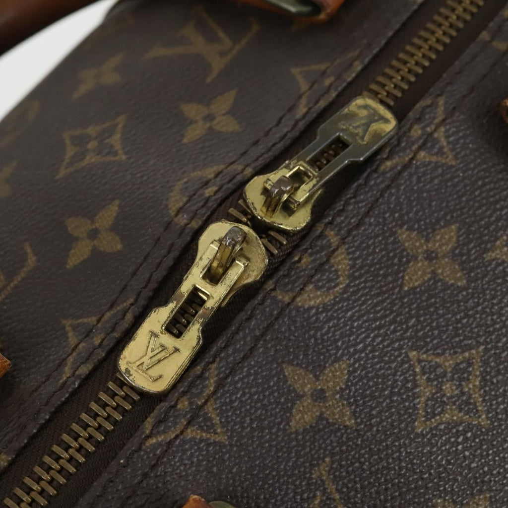 Louis Vuitton Keepall Bag Monogram Canvas Brown Canvas Travel Bag Bag (Pre-Owned)